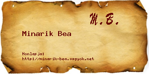 Minarik Bea névjegykártya